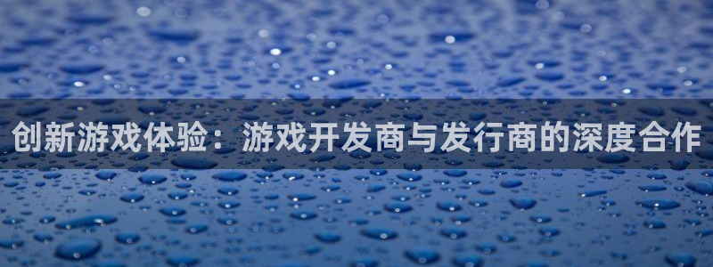 ag街机官网注册平台怎么样可靠吗：创新游戏体验：游戏开发商与发行商的深度合作