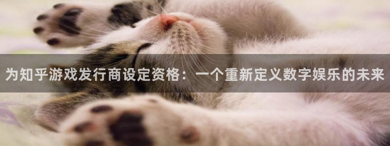 ag街机官网游戏怎么注册：为知乎游戏发行商设定资格：一个重新定义数字娱乐的未来