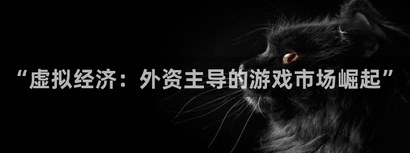 ag街机品牌策划：“虚拟经济：外资主导的游戏市场崛起”